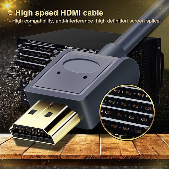 Bemærk Pak at lægge Indtil NÖRDIC tynde kabel High Speed ​​HDMI med Ethernet HDMI 2.0 4K60Hz 18Gbps HDCP  2.2 HDR 1.8m | Elgiganten
