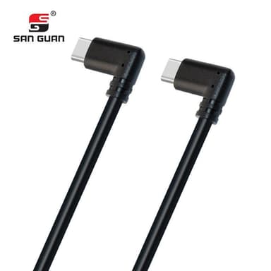 NÖRDIC 1,5 m 10 Gbps 5A strømforsyning PD100W med Emarker USB3.2 Gen2 USB-C til C hurtigopladningskabel