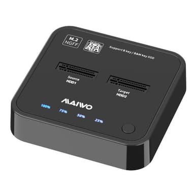 Maiwo K3016S dockingstation til harddisk kloning af M.2 SATA SSD er 5Gbps 1: 1 B & M Key