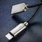 Mcdodo CA-5264 Apple Lightning (ikke MFI) til USB A-kabel til synkronisering og hurtig opladning, LED-indikator, automatisk opladningsstop, sort 1,2m