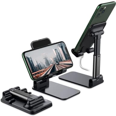 NÖRDIC Justerbart foldbart universal bordstativ til mobiltelefon tablets Iphone Ipad holder drejeligt mobilstativ