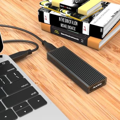 Maiwo K1687S Aluminium M.2 SATA SSD til USB C GEN2 10Gbps kabinetter ekstern storage B-tasten B & M Key Support UASP, TRIM og 6Gbps SATAII | Elgiganten