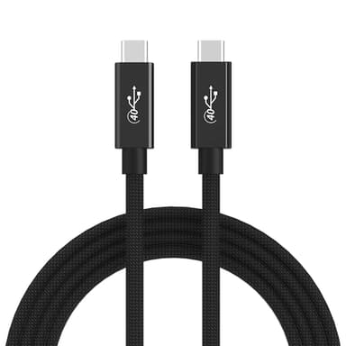 NÖRDIC USB4 kabel 50 cm 40 Gbps data 8K video PD 100W kompatibel med Thunderbolt 3