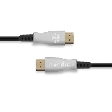 NÖRDIC 20m aktiv AOC optisk HDMI 2.1 4K 8K 60Hz 120Hz 48 Gbps Dynamic HDR eARC, VRR kompatibel RTX 3080 3090 | Elgiganten