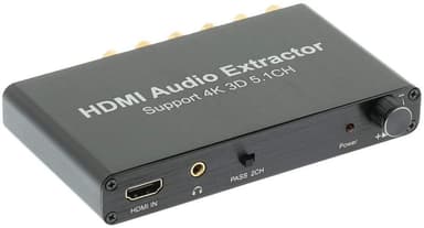 NÖRDIC 4K 3D HDMI Audio Extractor 5.1 CH 6RCA support DTS / AC3