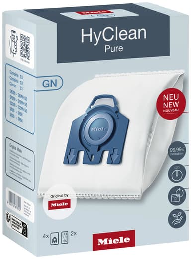 Miele GN HyClean Pure støvsugerposer 12281680 (4-pak)