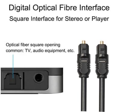 NÖRDIC Toslink Toslink digital fiberoptisk kabel 5m SPDIF kabel