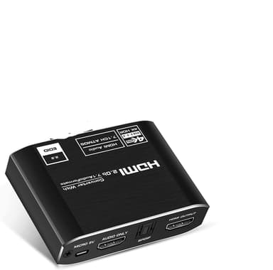 NÖRDIC HDMI Extractor HDMI til HDMI, Toslink og 3,5 mm lyd 4K 60Hz Dolby 3D 7.1CH Dolby ATMOSHDR HDCP2.2 RGB 8: 8: 8