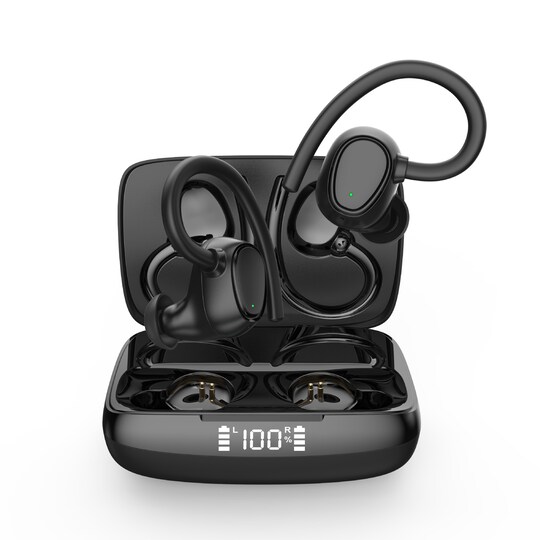 Trådløse øretelefoner Bluetooth 5.3 Sort