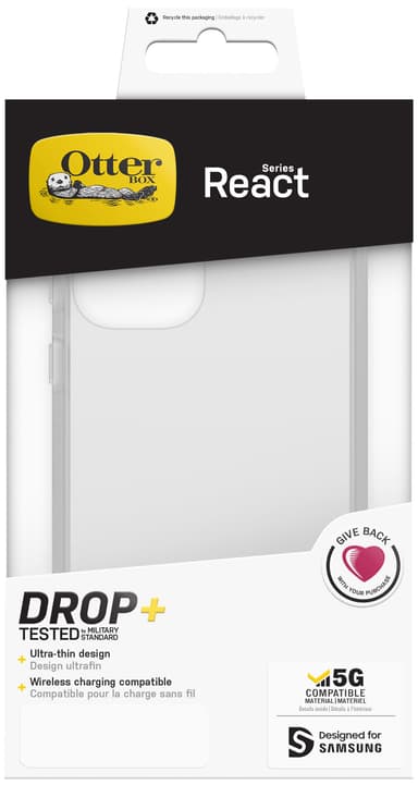 OtterBox React Samsung Galaxy A33 5G cover (gennemsigtig)