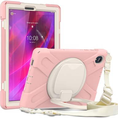 SKALO Lenovo Tab M10 FHD Plus 10.3"" Ekstra stødsikker Armor ringskal med skulderrem Pink