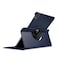 SKALO iPad Pro 12.9 (Gen 4/5/6) 360 Litchi Flip Cover - Mørkeblå