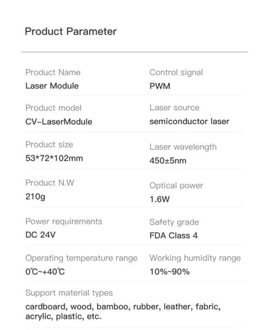 Ender-3 S1/S1 Pro CV-LaserModule 24V 1.6W
