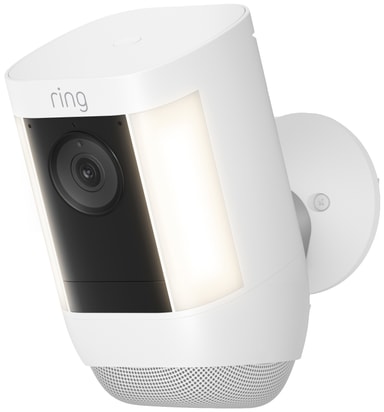 Ring Spotlight Cam Pro sikkerhedskamera (hvid/batteri)
