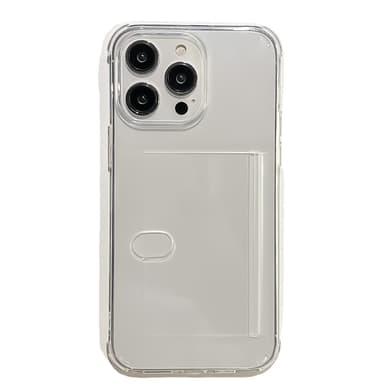 Side Slot Card Telefon etui Gennemsigtig iPhone 12 6.1