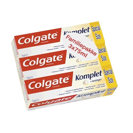 Colgate Komplett tandpasta 3 pakker