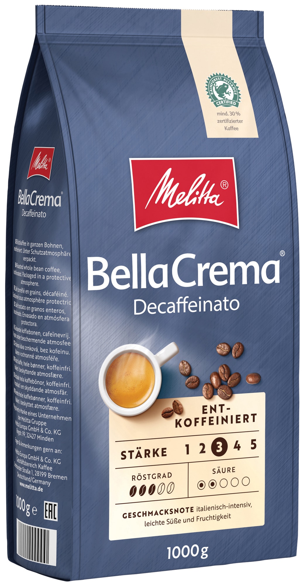 Melitta Bella Crema kaffebønner 802