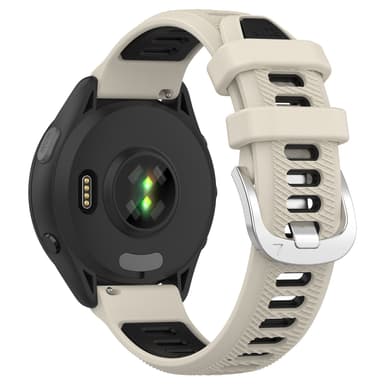 Klockarmband silikon Cremefarvet Garmin Forerunner 265 / 265 Music / 255 / 255 Music / Venu 2 / Vivoactive 4