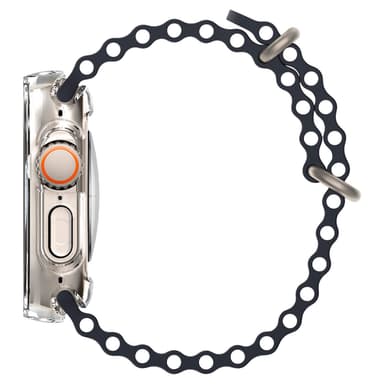 Smart urkasse med skærmbeskytter Gennemsigtig Apple Watch S8 / Ultra 7 / Ultra 6 41 mm