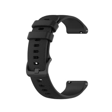 INF Urrem silikone Sort 20 mm Garmin Venu, Vivomove, Move, Vivoactive, Forerunner, Approach S40