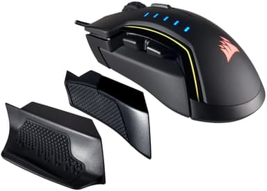 Corsair Glaive RGB gaming mus (sort)