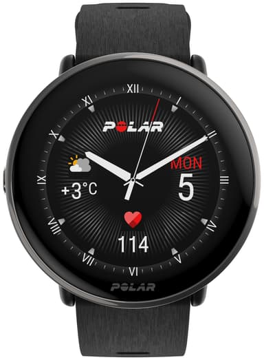 Polar Ignite 3 Titanium sportur S-L (sort)