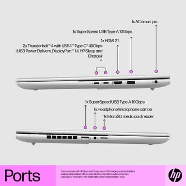 HP Envy 16 i7-13/32/1.000/A370M  bærbar computer (sølv)