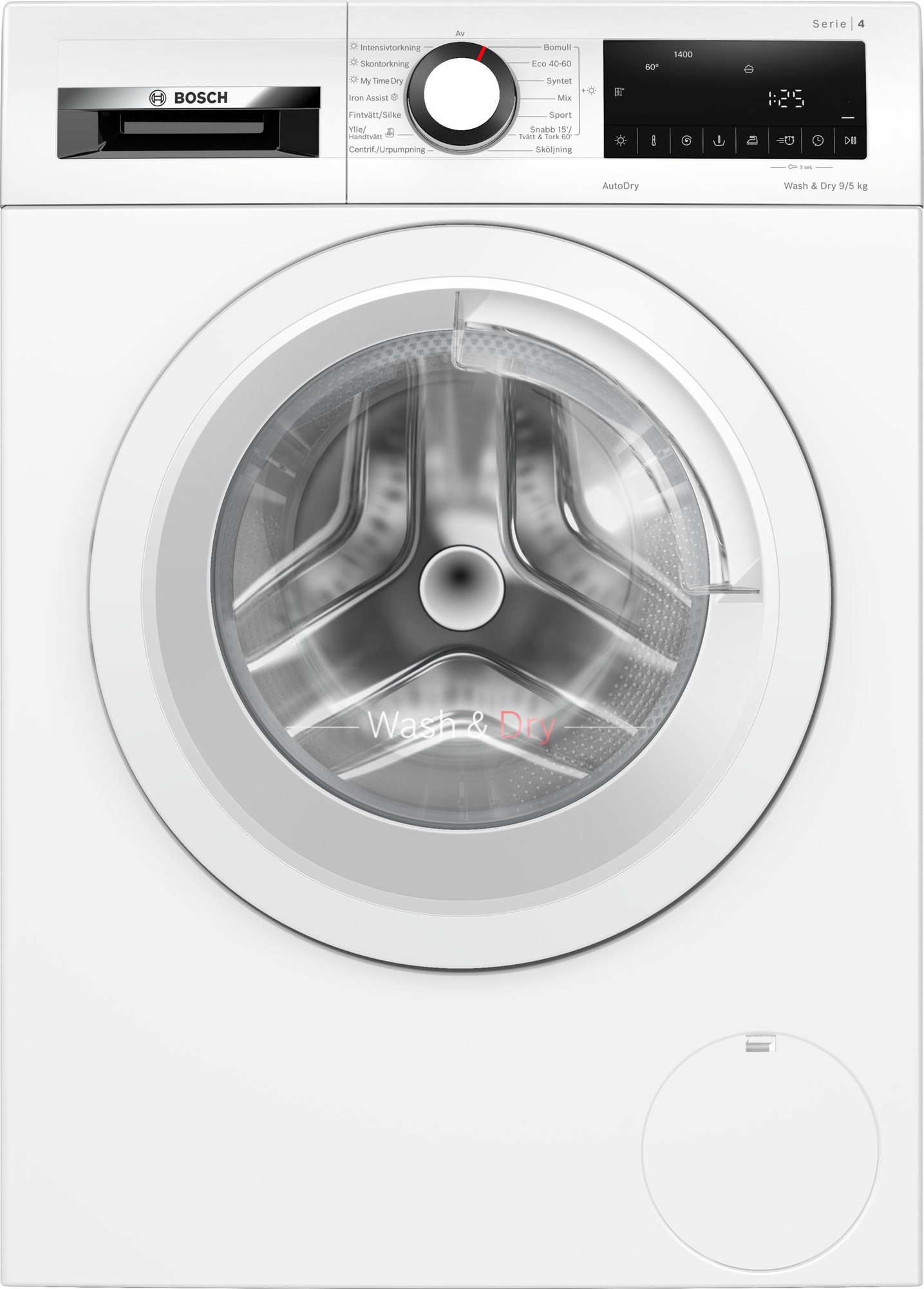 Bosch Vaskemaskine/tørretumbler WNA144VLSN thumbnail
