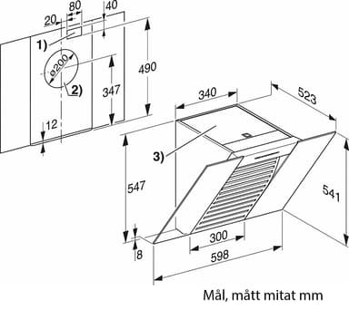 Miele emhætte DA 6066 W