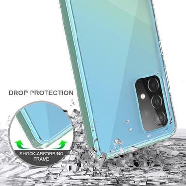 Til Samsung Galaxy A52 5G Klar Akryl+TPU Bagtaske