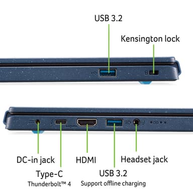Acer Aspire Vero i5-13/8/512 14" bærbar computer
