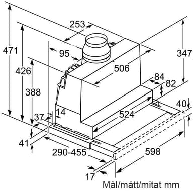 Bosch emhætte DFS067E51