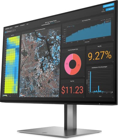 HP Z24f G3 23.8" Fuld HD PC-skærm (Sølv)