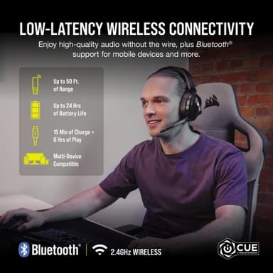 Corsair HS55 trådløst gaming-headset (sort)