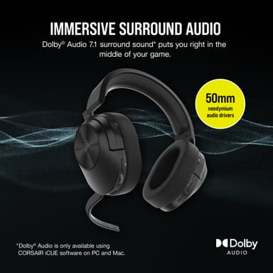 Corsair HS55 trådløst gaming-headset (sort)