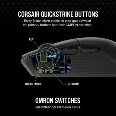 Corsair Katar Elite trådløs gaming-mus