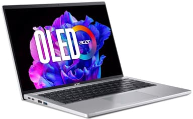 Acer Swift Go i5-13/16/1.024/OLED 14" bærbar computer (Pure Silver)