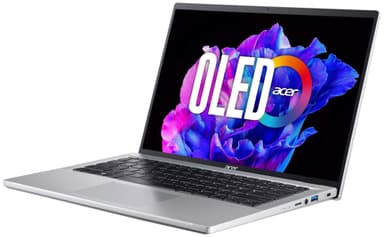 Acer Swift Go i7-13/16/1.024/OLED 14" bærbar computer (Pure Silver)