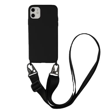 TPU telefonetui med snor Sort iPhone 13