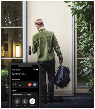 Heimgard Smart Fingerprint digitallås (sort)