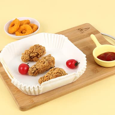 Air Fryer engångspapper för fritös 23 cm 200-pack vit