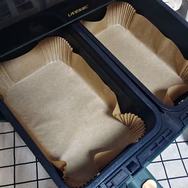 Air Fryer engångspapper för fritös 120-pack 20,6x13x4,5 cm natur