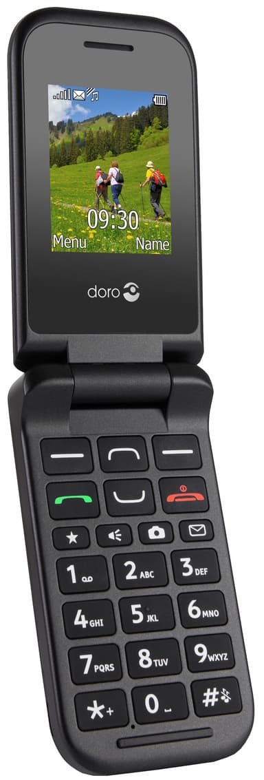 Doro PhoneEasy 609 mobiltelefon – sort