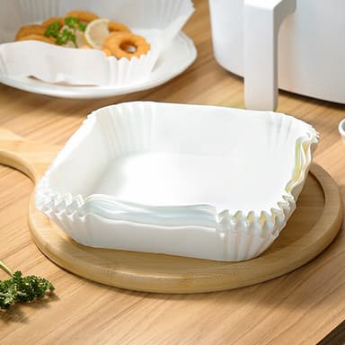 Air Fryer engangspapir til frituregryde 23 cm 100-pak hvid