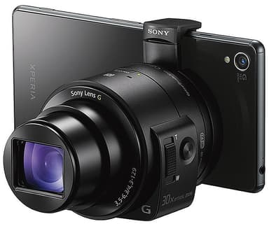 Sony Cybershot DSC-QX30 snap-on linse - sort
