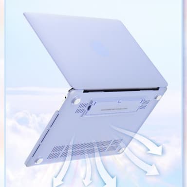 Beskyttende plastik hårdt skal cover cover Hvid 30.8x21.5x0.8 cm Macbook New Pro13 (A1706/A1708/A2289/A2251/A2338)