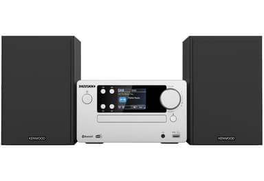 Kenwood M-725DAB Minianlæg med Bluetooth og DAB+ (Sølv)