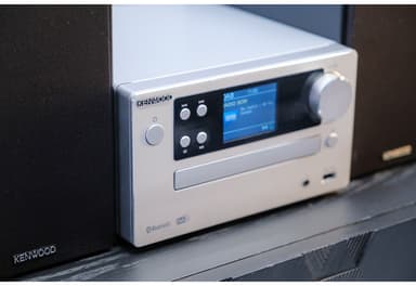 Kenwood M-725DAB Minianlæg med Bluetooth og DAB+ (Sølv)