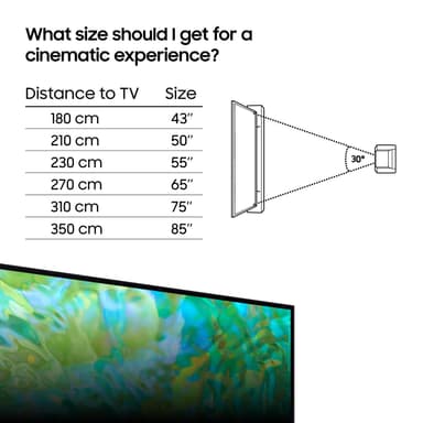 Samsung 50" CU8075 4K LED Smart TV (2023)