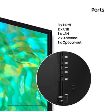 Samsung 50" CU8075 4K LED Smart TV (2023)